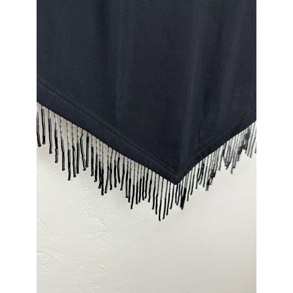 Y2K MOMENT!! Hottie Beaded Fringe Strapless Dress Medium - Picture 2 of 5